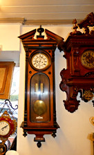 52061 Gustav Becker Wiener Regulator-Jugendstil-Nussbaum-Zwei farbig-130cm Hoch