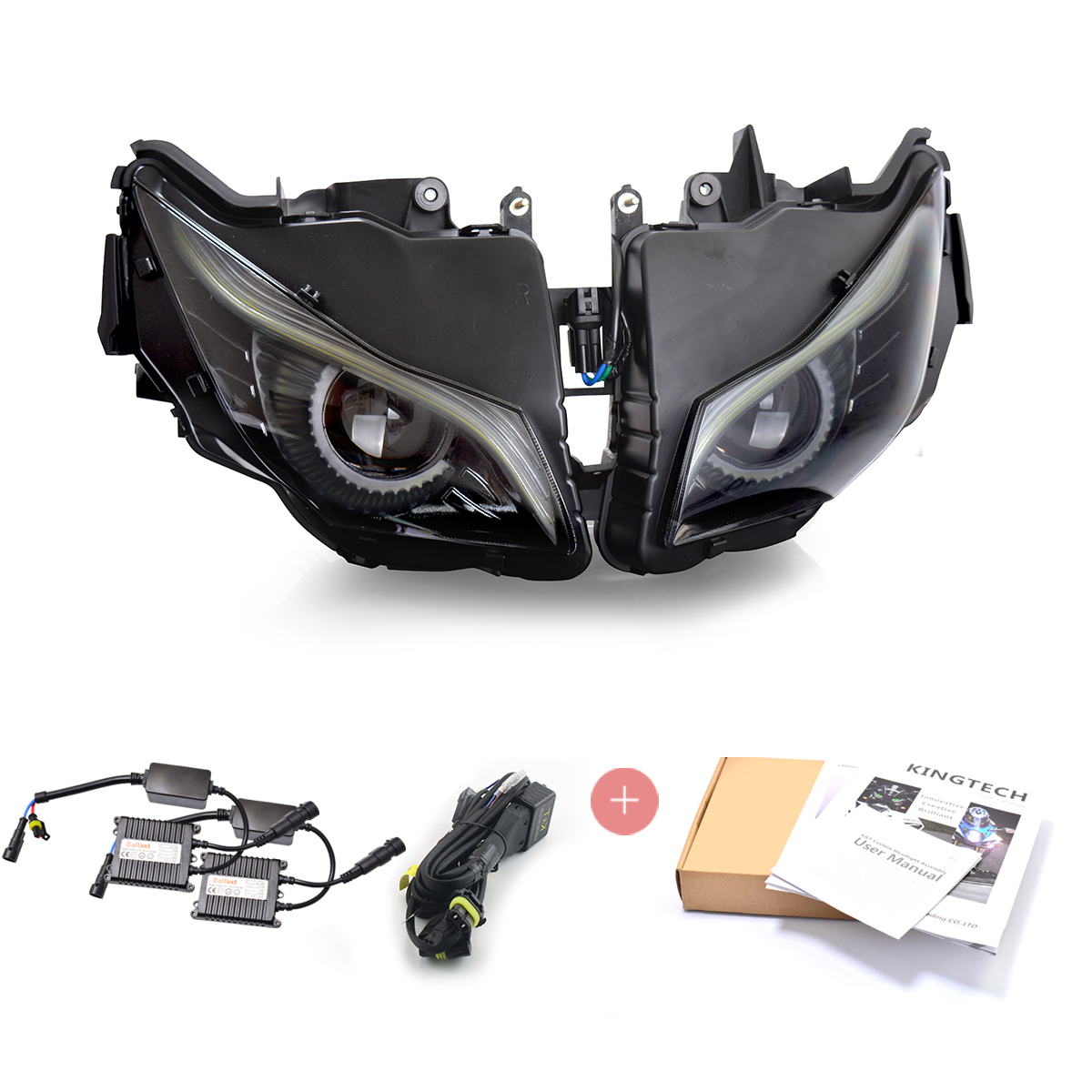 KT LED Headlight Assembly For Honda CBR1000RR 2012-2016 Blue Eagle