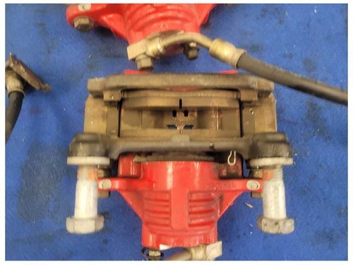 2001-2004 Chevrolet Corvette Z06 FRC C5 Calipers Rear Back Brakes Red 2066 - Foto 7 di 12