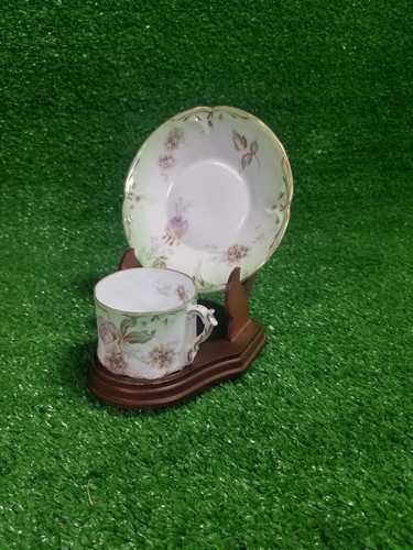 RC Sanssouci Germany Demitasse Teacup and Saucer Fine Bone China Mint Green - Picture 7 of 13