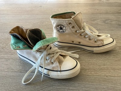 NUOVO Converse Chuck Taylor All Star Hi Scarpe Scarpe Da Ginnastica Doppia  Linguetta UK 4 EU 36.5 | eBay