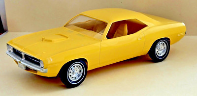 1970 Plymouth HEMI Cuda Lemon Twist Yellow MPC Dealer Promo Model Car Mopar RARE