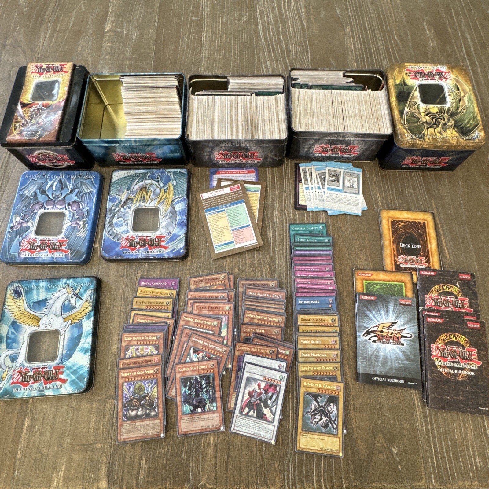 YuGiOh Card Lot 1st Edition Unsorted, Rare Estate Find Heavily Played