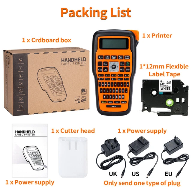 Industrial Label Maker Printer E1000 PRO for P-Touch TZe-231 Tapes