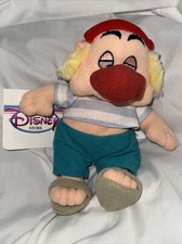 Disney Store Smee Mini Bean Bag Plush 8" Stuffed Animal Toy Peter Pan Pirate NEW