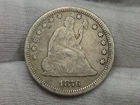 1876 Seated LIBERTY Quarter.  #37