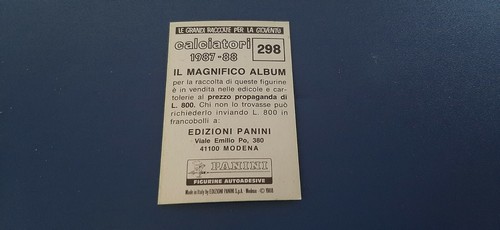 Figurine Calciatori Panini 1987/88 con velina - Scegli dall'elenco da 1 a 303 - Imagen 255 de 263