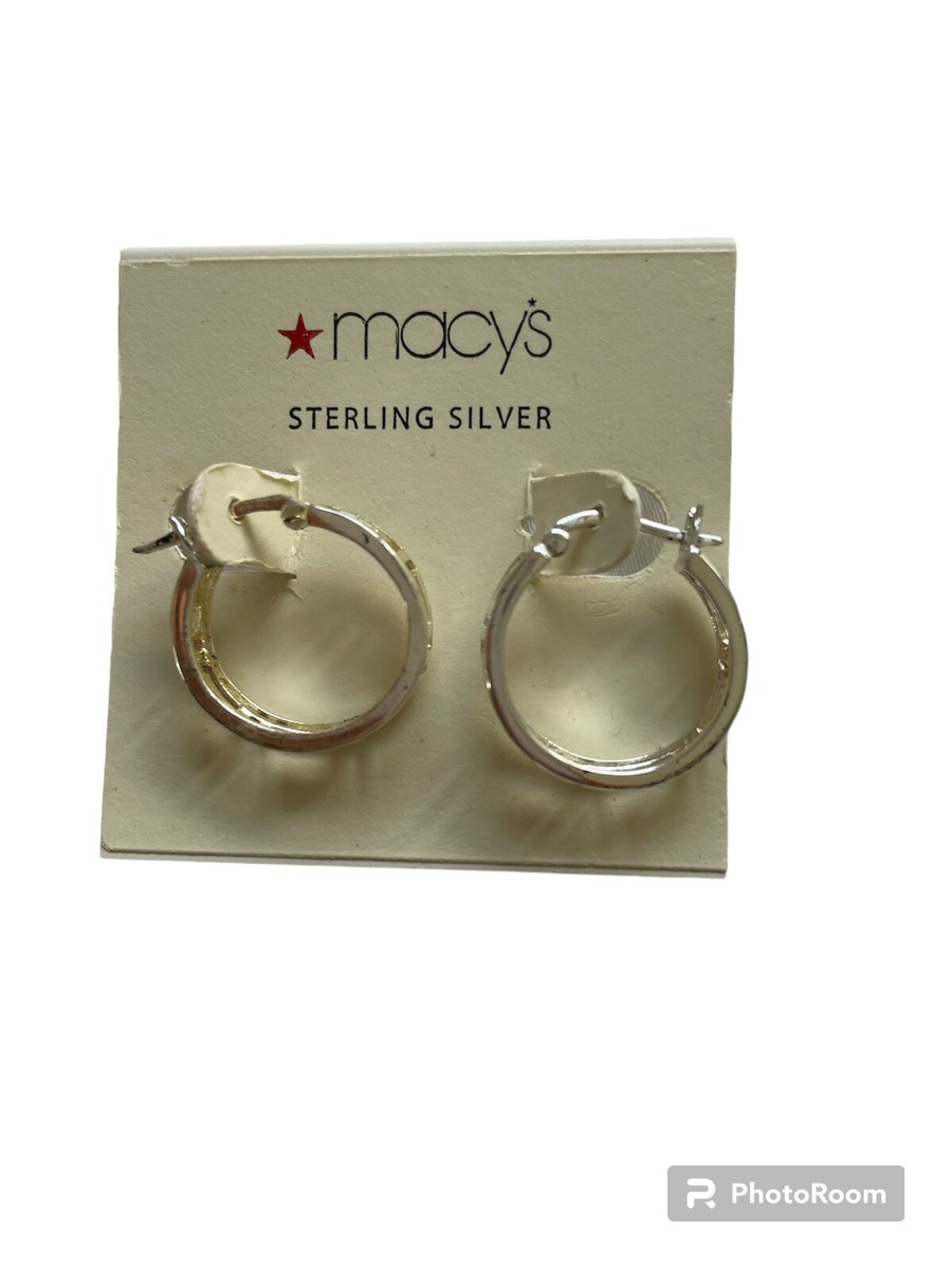 Jewelry Macy's Silver Hoop Earrings MACY'S Sterling Silver