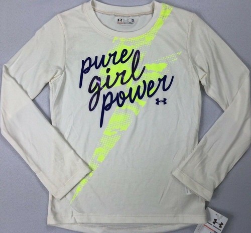 Girl's Little Youth Under Armour Long Sleeve Polyester Shirt - Picture 2 of 7
