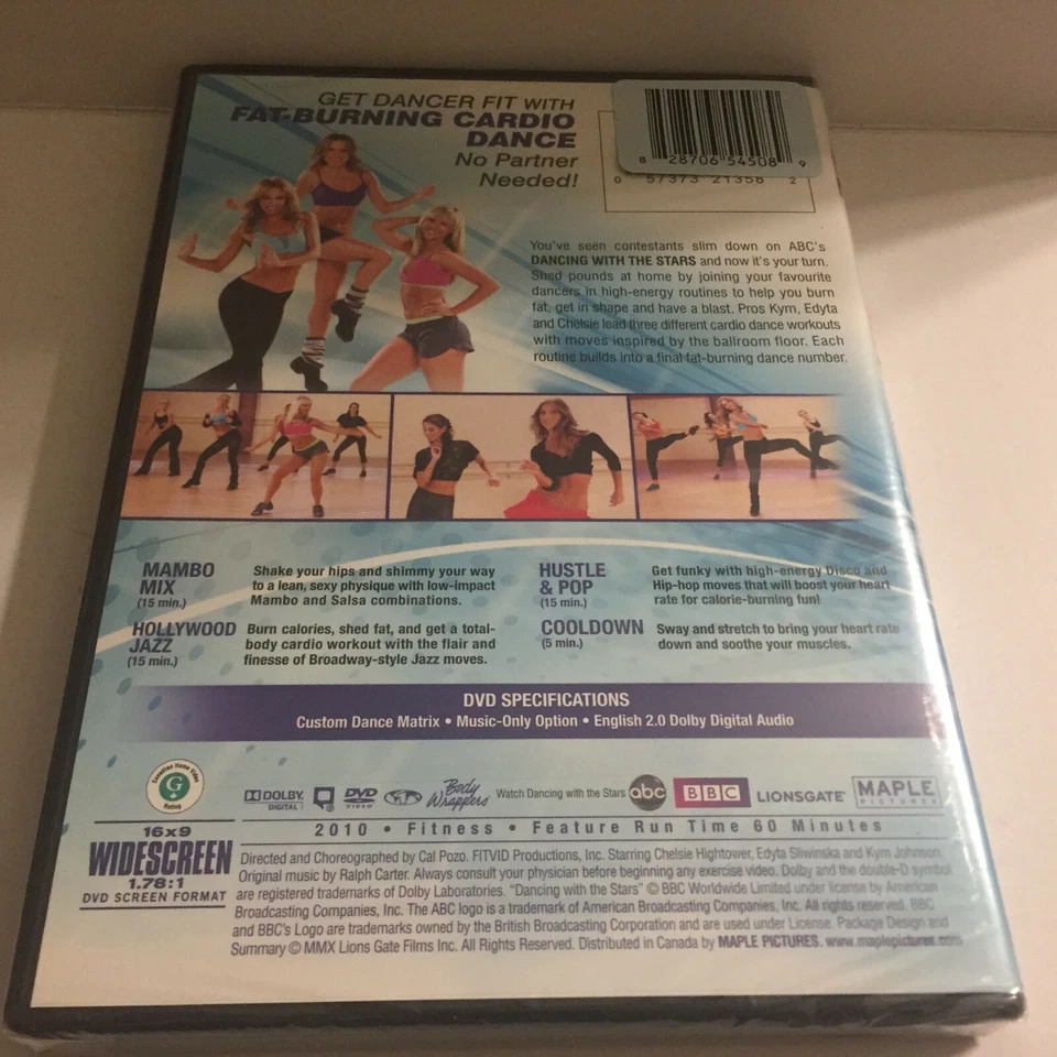 NEW Dancing with Stars Fat-Burning Cardio Dance DVD Sealed - Image 2 of 2