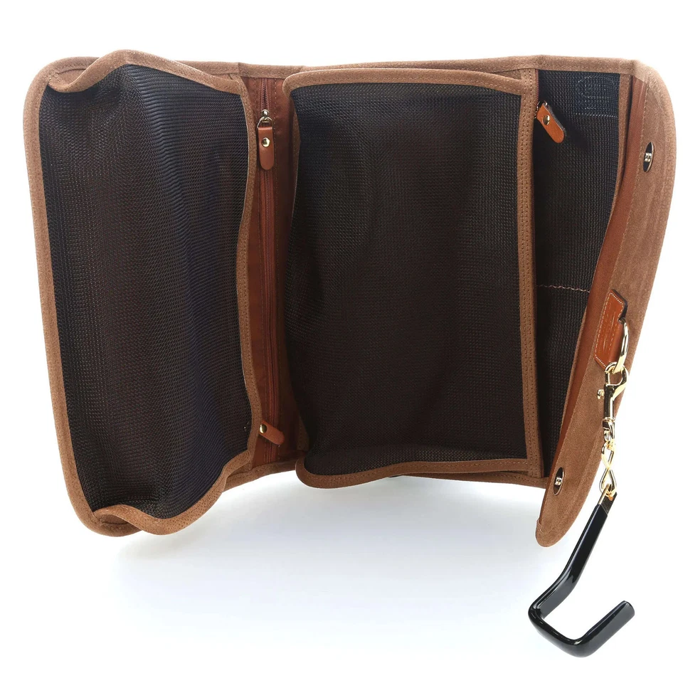 BRIC'S LIFE Necessaire tri-fold traveler toiletry bag purse beauty-case ocher L - Image 4 of 4