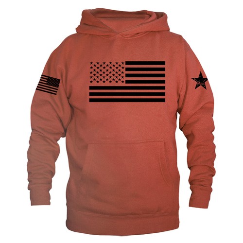 Sudadera con capucha suéter polar bandera de Estados Unidos de América - Imagen 8 de 9