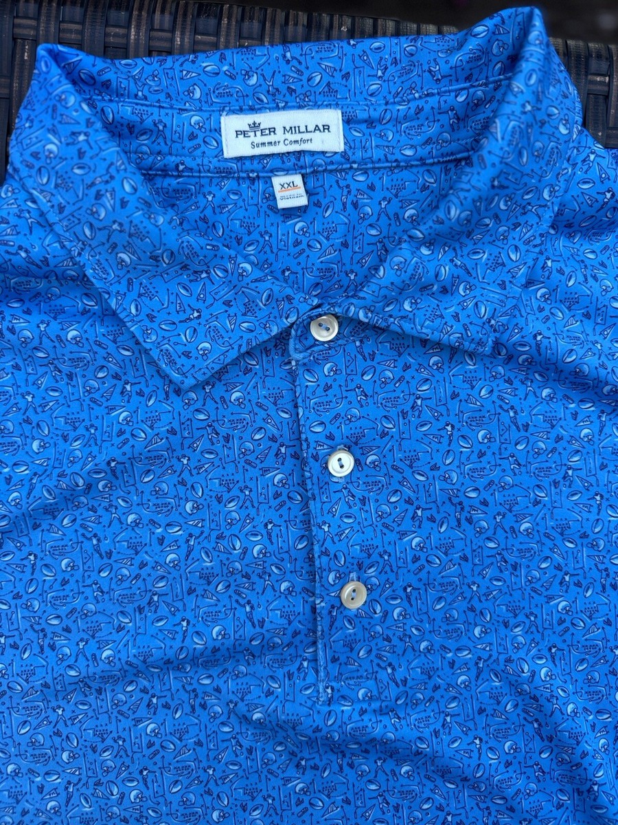 PETER MILLAR 2021 オールスターゲーム ポロシャツ Peter Millar Golf Polo Shirt Game Day AOP Performance