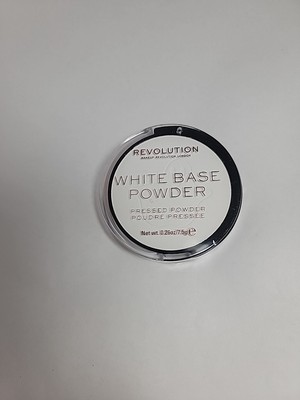 Revolution White Base Powder Pressed Powder Makeup Mirror Applicator 0.26 Oz