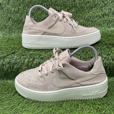 Nike Air Force 1 Sage Low Particle Beige Trainers Size UK 6.5 AR5339-201 |  eBay