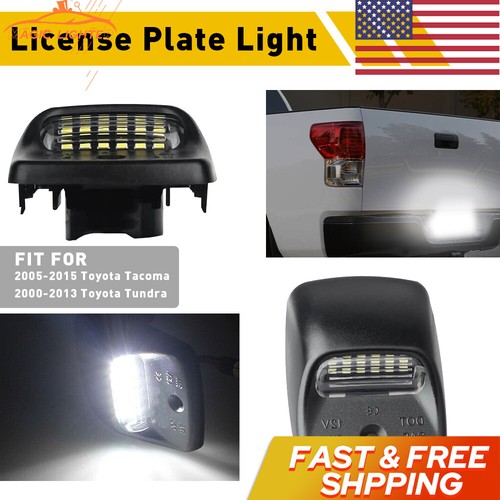 LED License Plate Lights For Toyota Highlander 2014-2019 – White 6000K, IP68 Waterproof