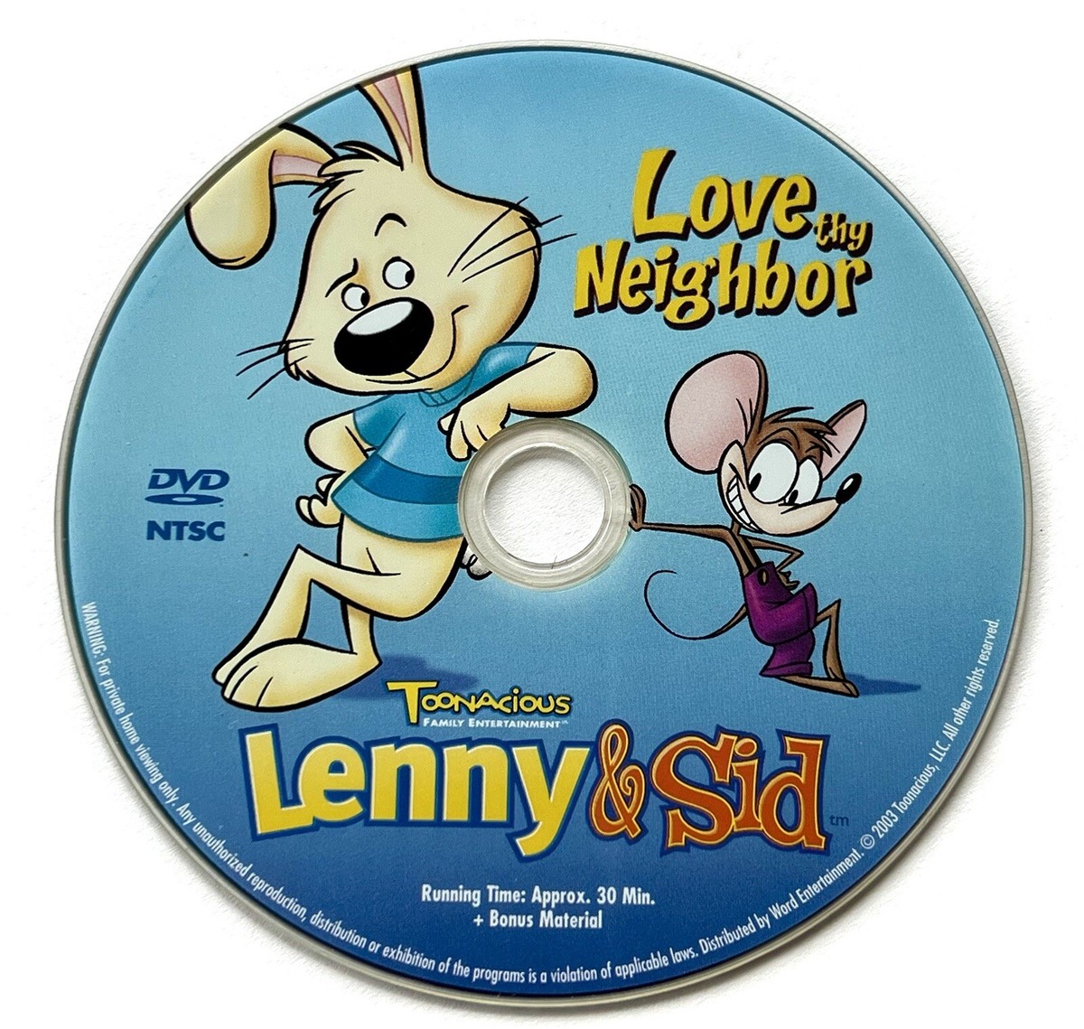 Lenny Sid - Love Thy Neighbor (DVD, 2005) Toonacious Family