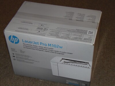 Brand New Sealed HP LaserJet Pro M102w Wireless Monochrome Printer (G3Q35A)