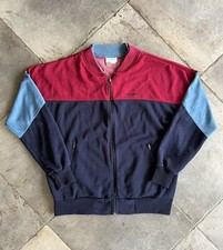 Vtg 80s Adidas Tre-Foil Track Jacket Mens L Full Zip Red/Blue Colorblock Y2K