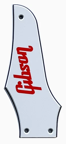 New 3 Ply White Fit Gibson Firebird "Logo"Truss Rod Cover Style Guitar Pickguard