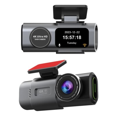 4K Dash Cam Front and Rear Dual Dash Camera WIFI&GPS With 32GB SD Card