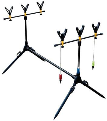 Lineaeffe Rod Pod Set verstellbarer Rutenhalter für 3 Ruten Carpfishing Karpfen