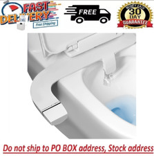 Bidet Fresh Water Spray Kit Non Electric Toilet Seat Attachment with Dual Nozzle