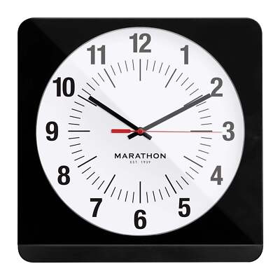 Marathon STUDIO EDITION JMBO 12 INCH ANALOG WALL CLOCK WITH AUTO BACKLIGHT Wrist