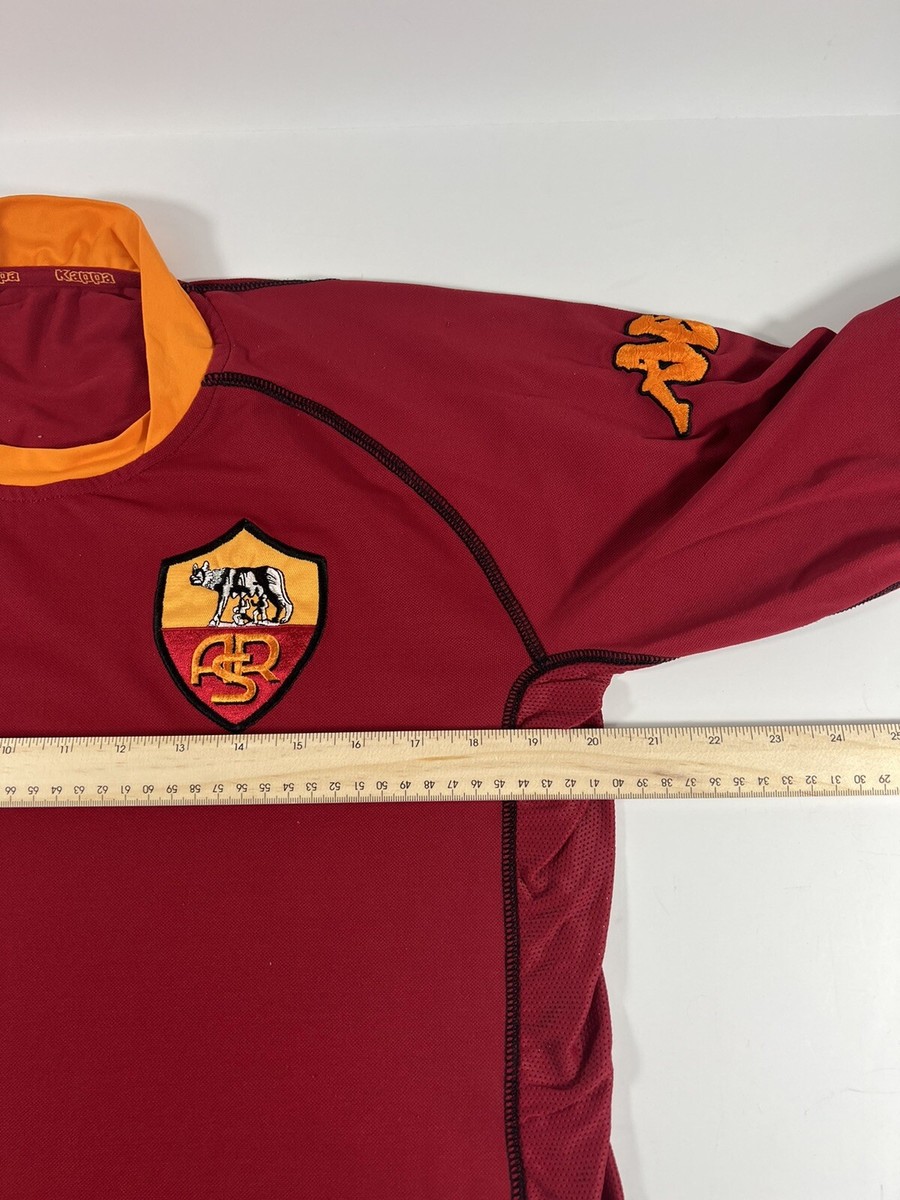Rare Kappa AS Roma Season 2002-2003 Home Short Sleeve Shirt Size