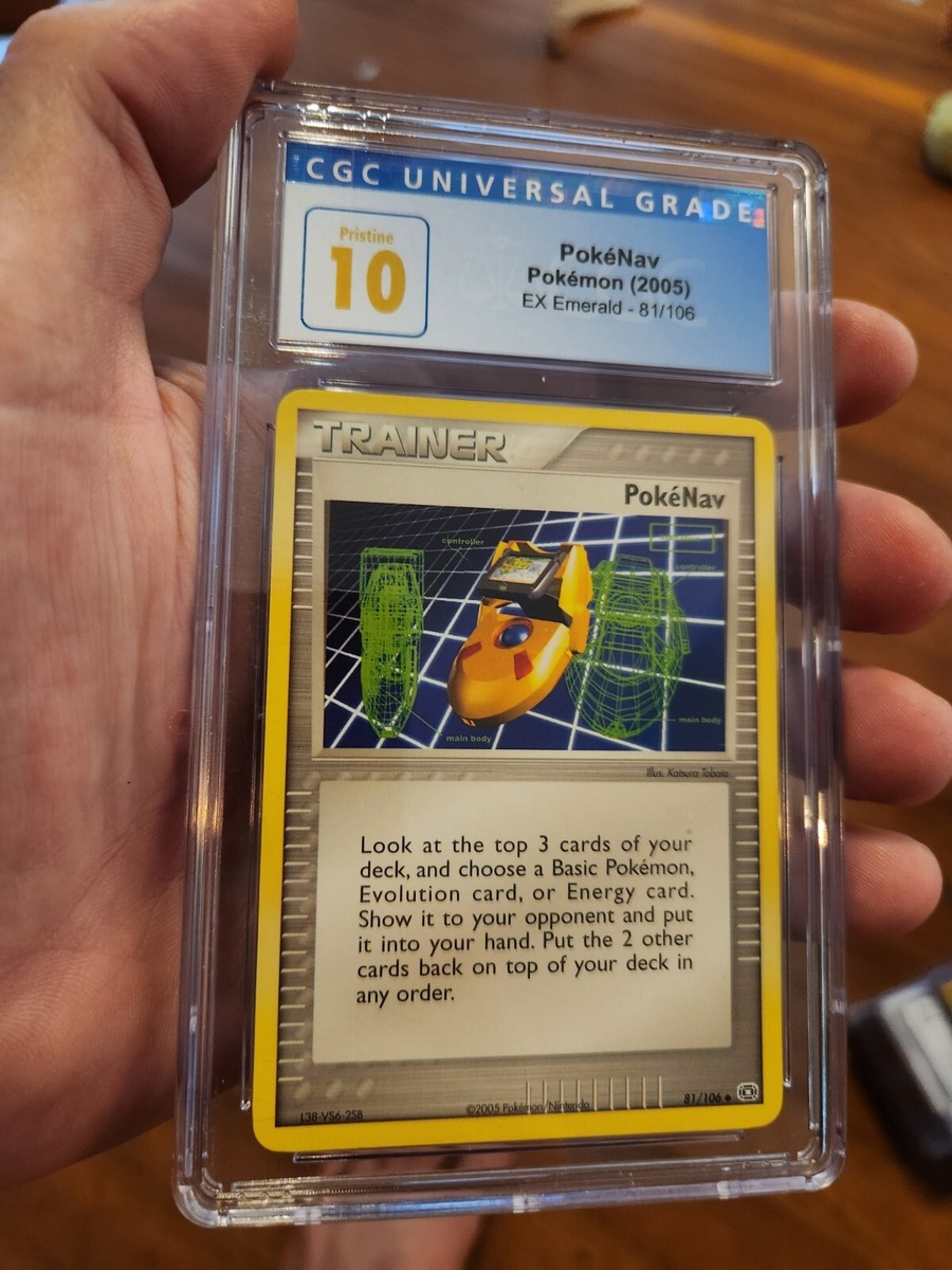 POP 9) CGC 10 PRISTINE PokéNav Trainer Pokémon (2005) EX POP 9) CGC 10 PRISTINE PokéNav Trainer Pokémon (2005) EX