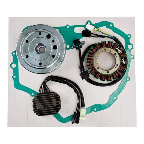 Flywheel Rotor + Stator+ Regulator+Gasket For Arctic Cat 400 Manual 2003-2008 MU