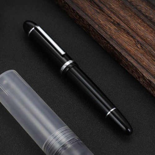 JinHao X159 Acrylic Fountain Pen Metal Gold Silver Clip Fine 0.5mm Nib WritingTB - Picture 33 of 44