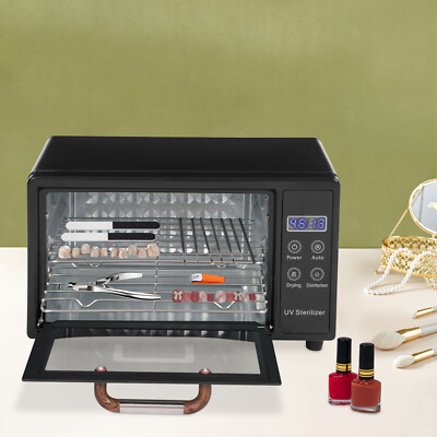 Multi-Functional Tabletop Nail Tool Sterilizer Drying Box Nail Cleaner Box 160W~