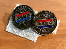 Two 2 American Bowling Congress "ABC League Champion" Vintage Collectible Pins