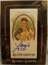 LAURIE HERNANDEZ 2017 Topps Allen & Ginter Framed AUTOGRAPH card #MA-LH