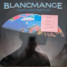 Blancmange That's Love That It Is Vinyl Record 12" VG/VG BLANX6 1983