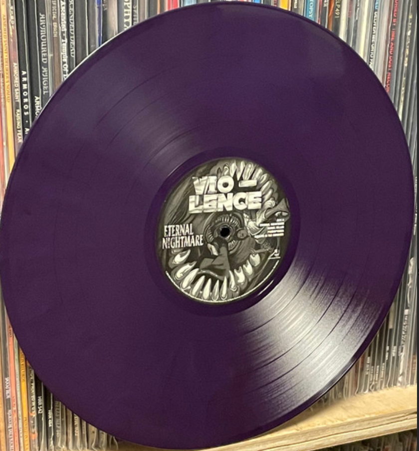 VIO-LENCE Eternal Nightmare LP Deep Purple Marbled Vinyl for sale