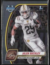 2024 Bowman University Chrome 86 Jalen Buckley Western Michigan Football Card