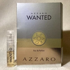 Azzaro Wanted Eau de Parfum EDP Sample Spray .04oz, 1.2ml New in Card