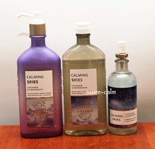 Bath Body Works CALMING SKIES LAVENDER PEPPERMINT Lotion Shower Gel Wash  Mist