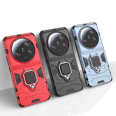 Fr Xiaomi 13 Ultra Redmi Note 13 Hybrid Armor Magnetic KickStand Ring Case Cover