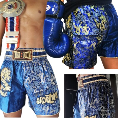 THAI BOXING Dragon Fight Shorts Hose Kickboxen Fitness Boxen XXS S M L XL XXL