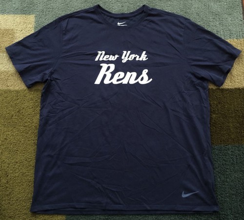 VERY RARE Authentic NIKE ELITE Dri-Fit NEW YORK RENS/Renaissance Big 5 SHIRT 2XL