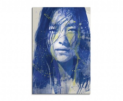 60x90cm Liu Wen Aqua Wandbild Aquarell Art