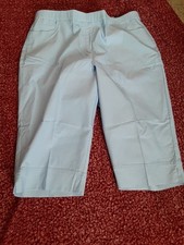 Alfred Dunner Sky Blue Pullon Capri Pants Size 22w