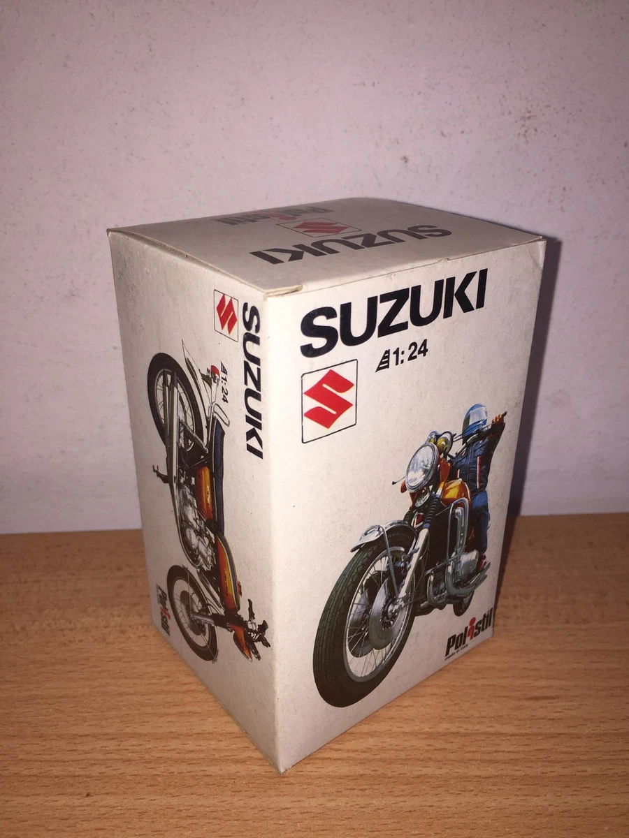 Moto SUZUKI 750 GT Polistil à l'échelle 1/15ème avec sa boîte