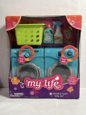 My Life As Laundry Play Set Real Sounds  Agitating Washer/Dryer   