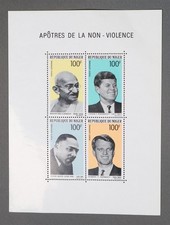 MayfairStamps Niger John & Robert Kennedy Martin Luther King & Mahatma Gandhi So