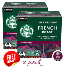 Starbucks French Roast Dark Roast K Cup Pods 44 Ct 2 Pack
