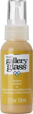 , Amber Stained Glass 2 fl oz Brilliant Smooth Finish Paint, Perfect for Easy...